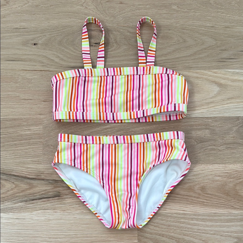 Colorful Striped Kids Swim Set